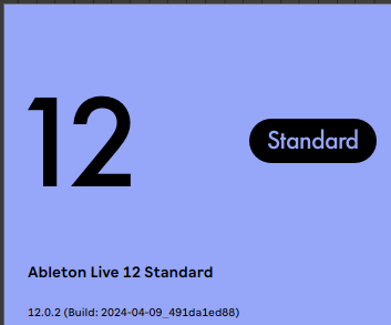 Ableton Live 12 standard